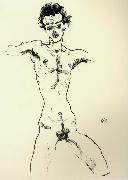Nude Self Portrait Egon Schiele